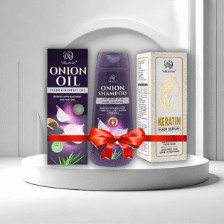 Onion Oil + Shampoo + Keratin Serum